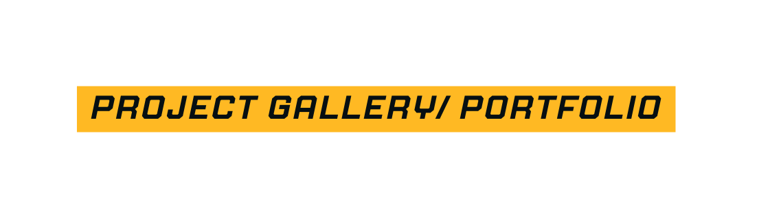 Project Gallery portfolio